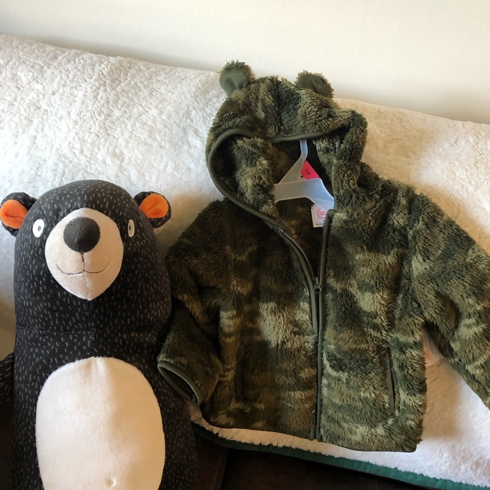Child cozy camo coat